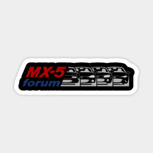 MX5-Forum logo Rojo+Azul+Gris Sticker